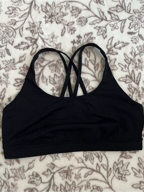 ✨ 🔥 Lululemon Free To Be Wild Bra Black Size 14 Strappy Back Yoga Sports Bra🖤